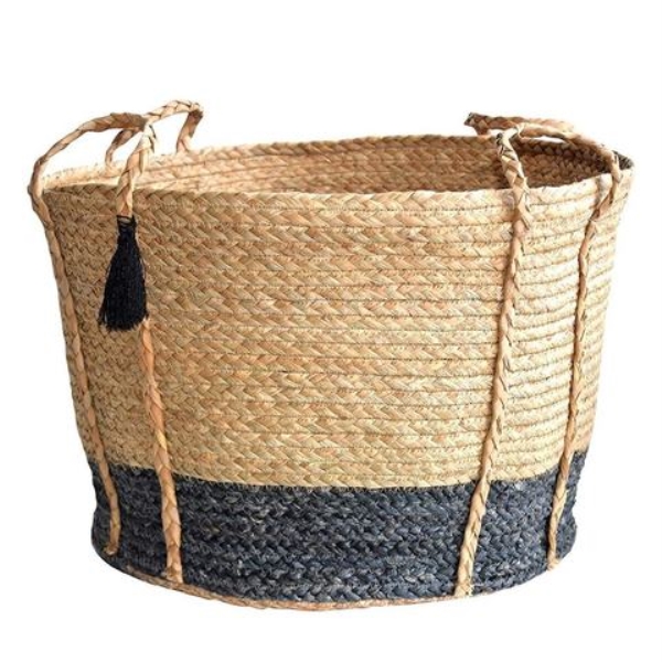 Rattan storage basket